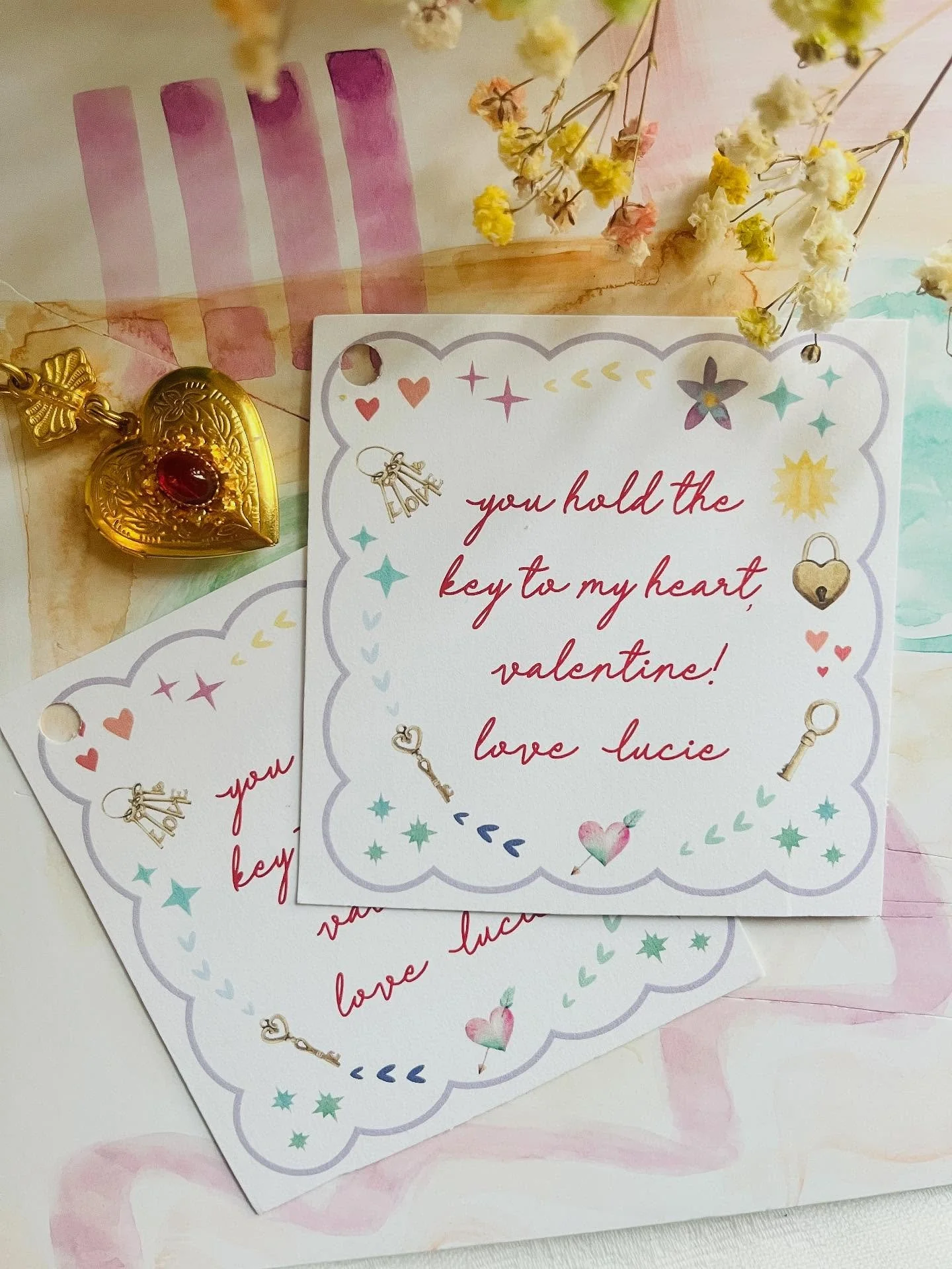 Key to My Heart Kid&rsquo;s Valentines &hellip; One of My Faves This Year 🔐 💝 Pair with a cute Heart Key Chain! 

#kidsvalentines #printablevalentines #keytomyheart #mameydesign