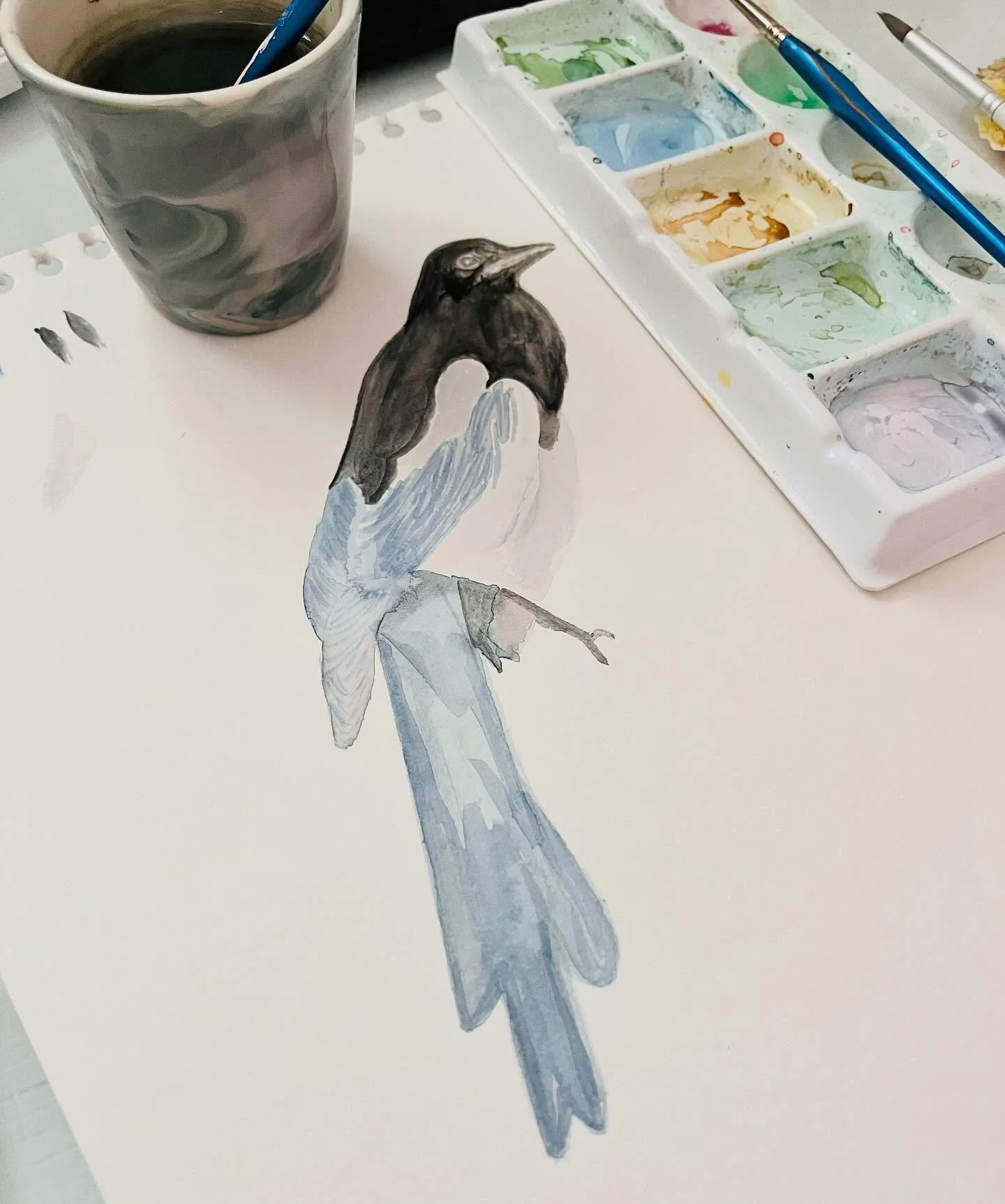 Spring Things ♡

*Painting a Magpie for a special new project 
*Watercolor branding for Blue Fox Farm and the lovely @mamafarmette 
*Rainbow Hydrangea Invites shipped out to NC
*Best selling notepad&hellip;
*New Mudroom Floor 🤩
*The Maddie Stationer