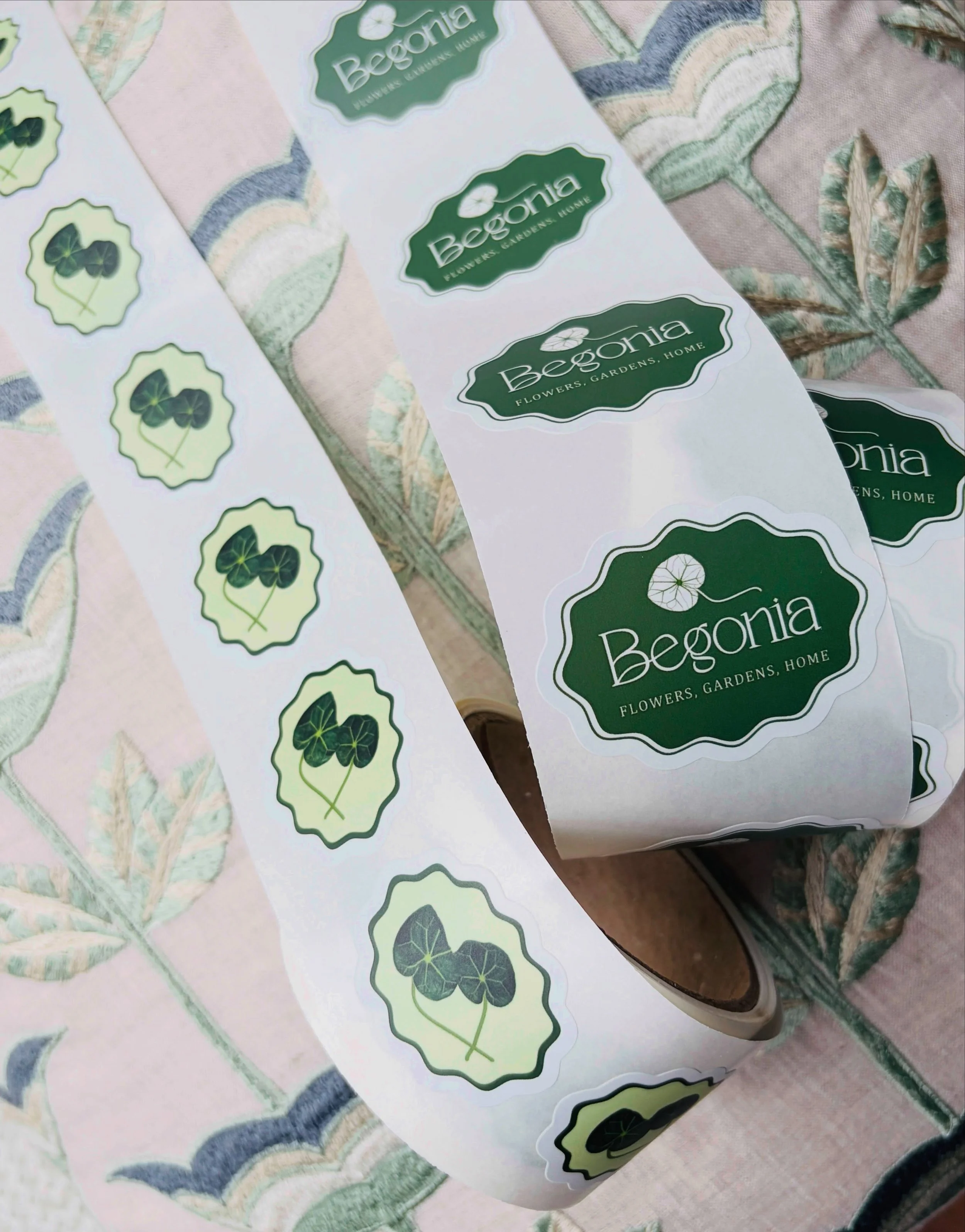 An abundance of stickers for @begonia_atl.
Not to worry, all passed quality control ✔️

#smallbusinessbranding #logostickers #brandmark #begoniaatl #mameydesign