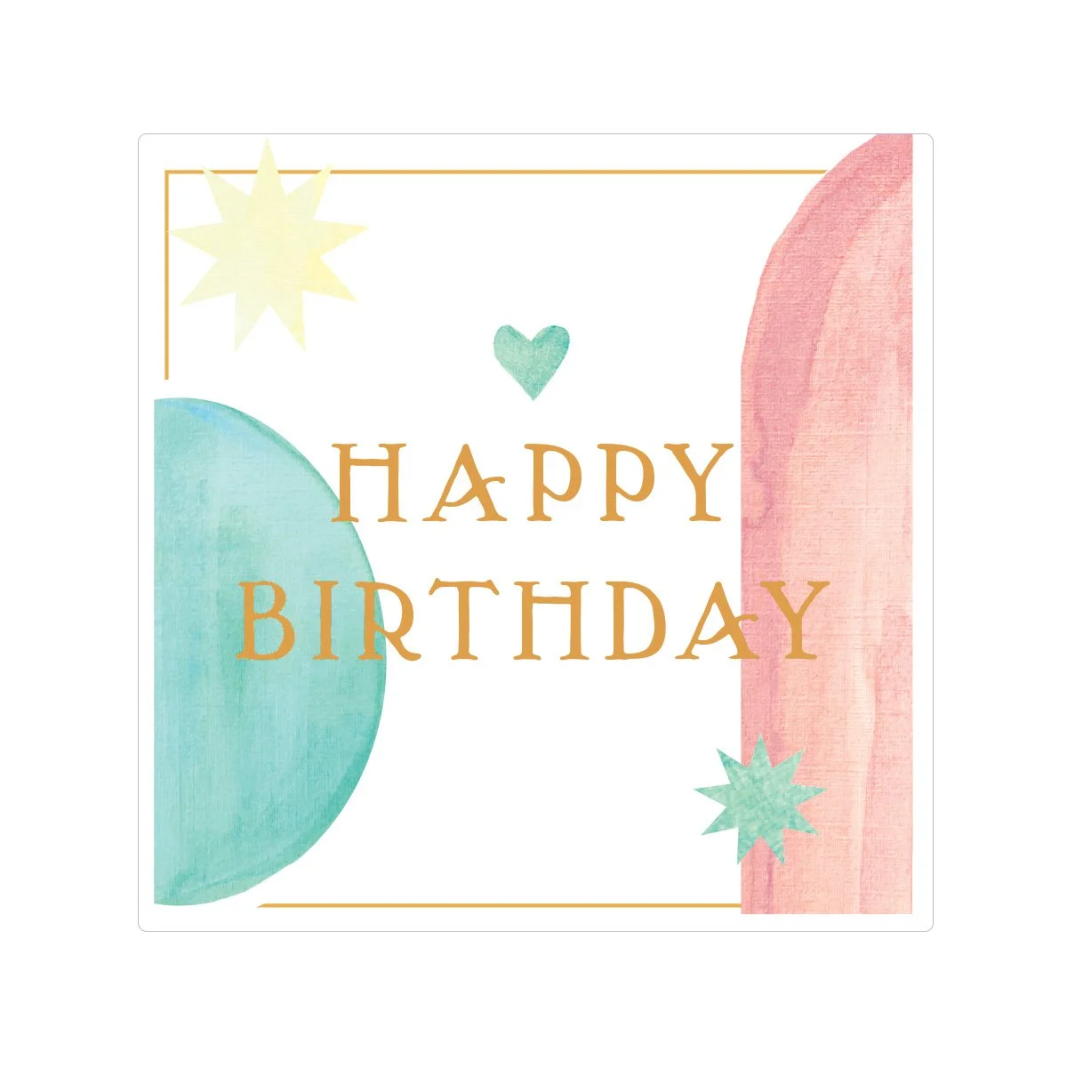Happy Birthday Sculptural Gift Tags