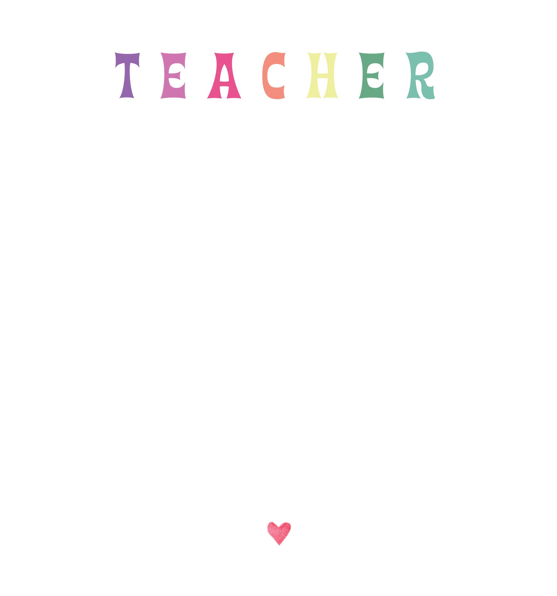 Groovy Rainbow Teacher Notepad