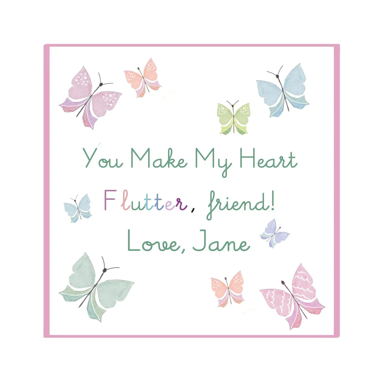 Flutter Printable Valentines