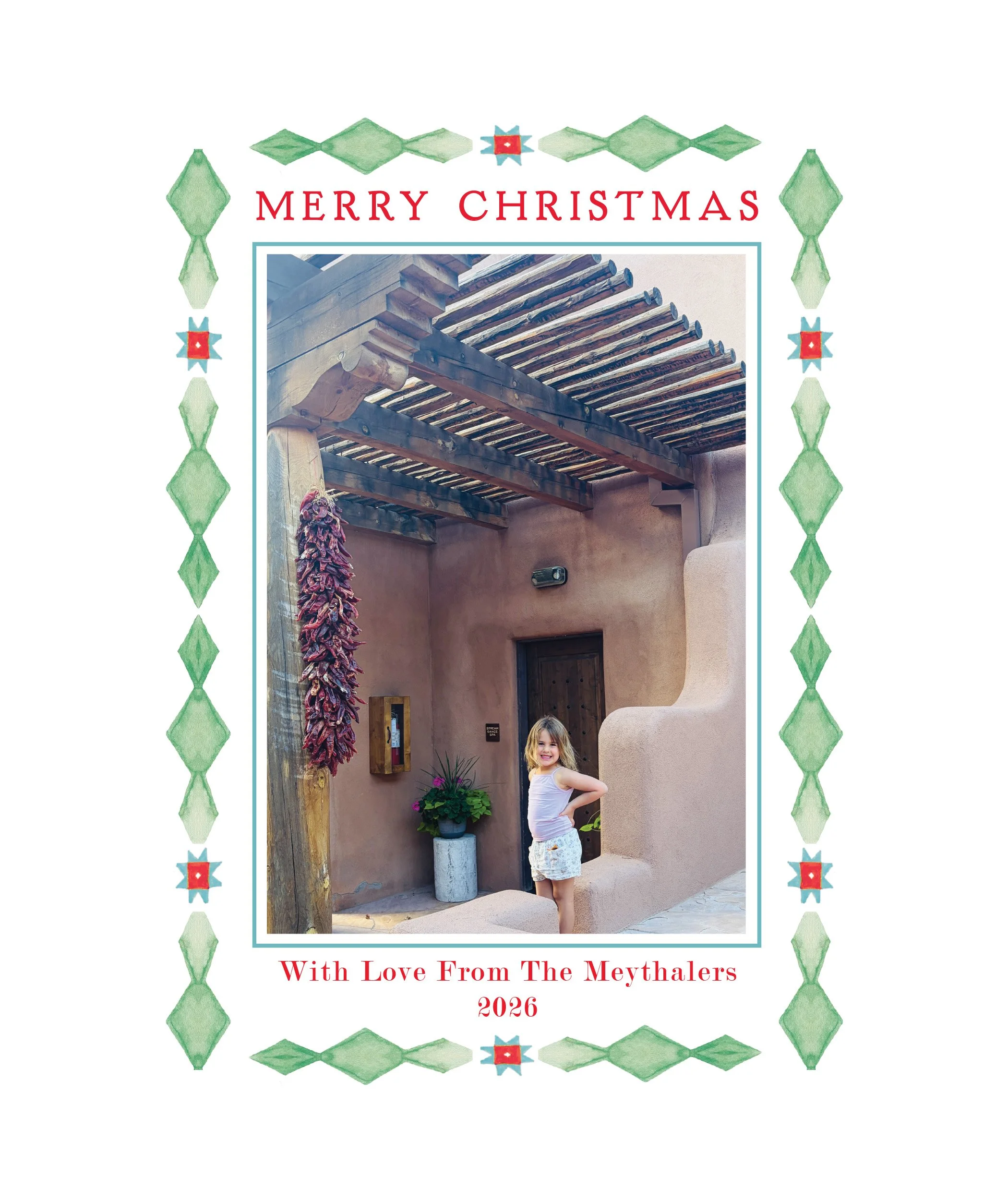 Red Willow Christmas Photo Card