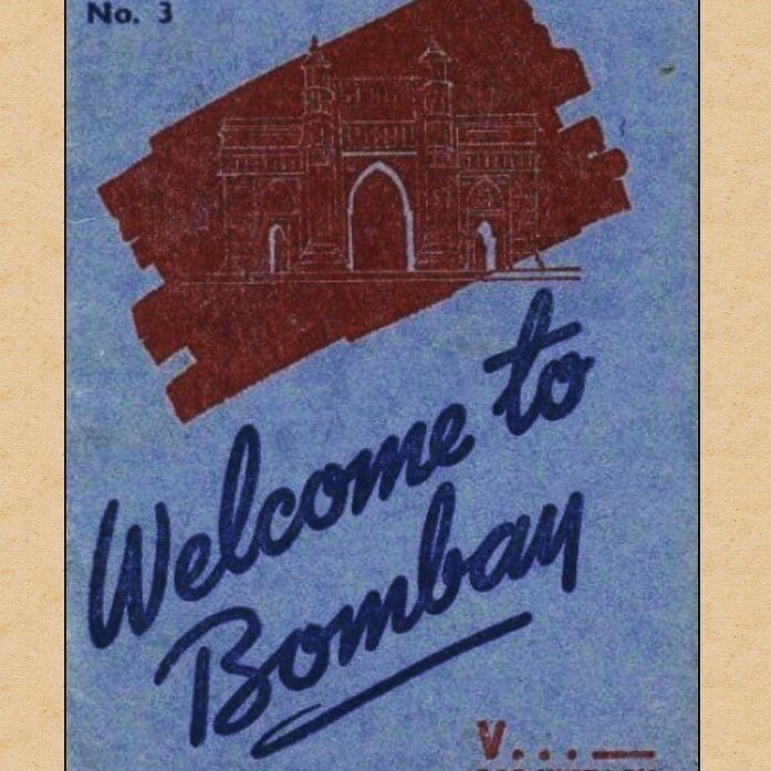 V is for.... Victory! Surely you knew that American soldiers camped out in Bombay for months during the Second World War? Here is an informational booklet prepared by the Hospitality Committee in Bombay for American soldiers newly-arrived in the Chin