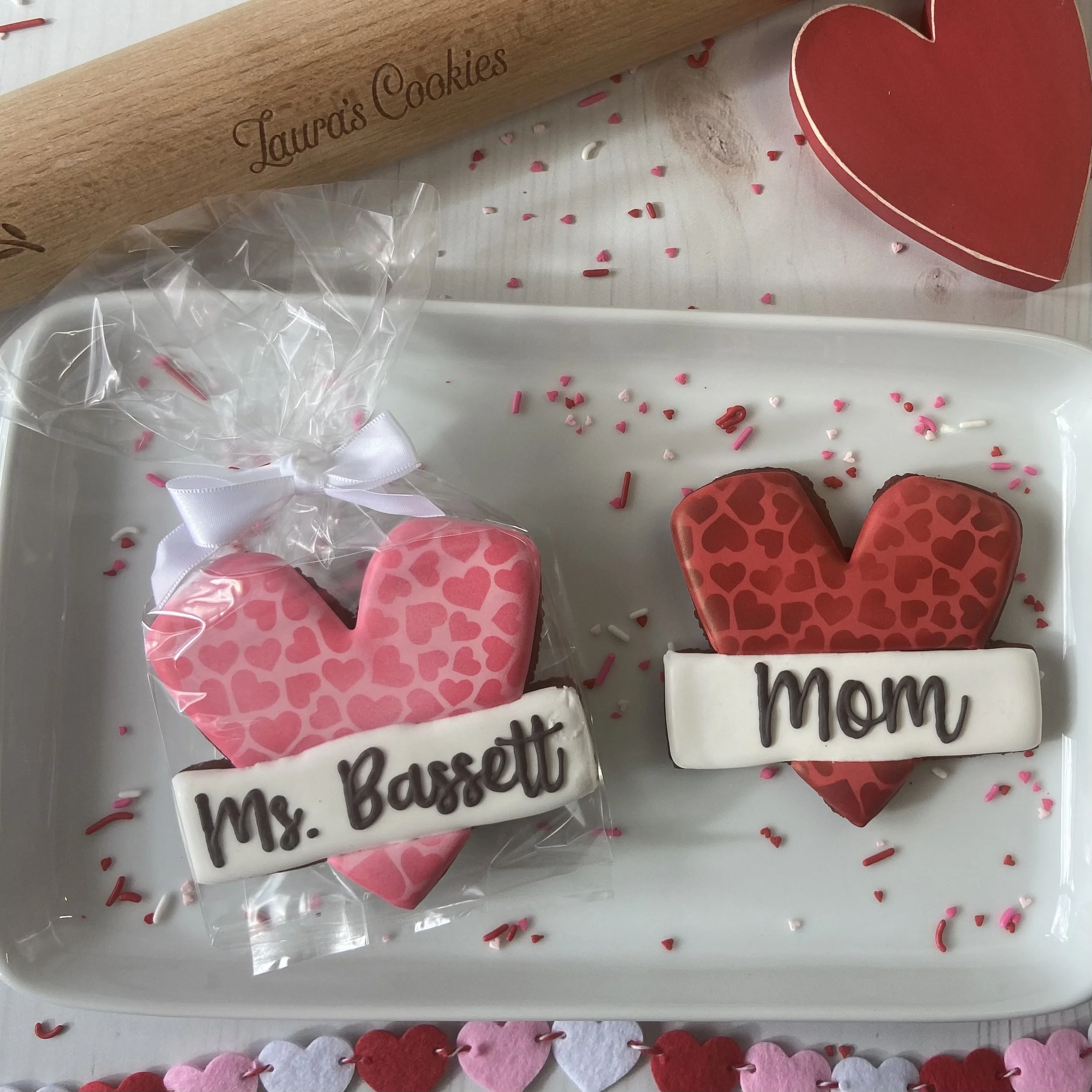 PERSONALIZED Heart Cookie