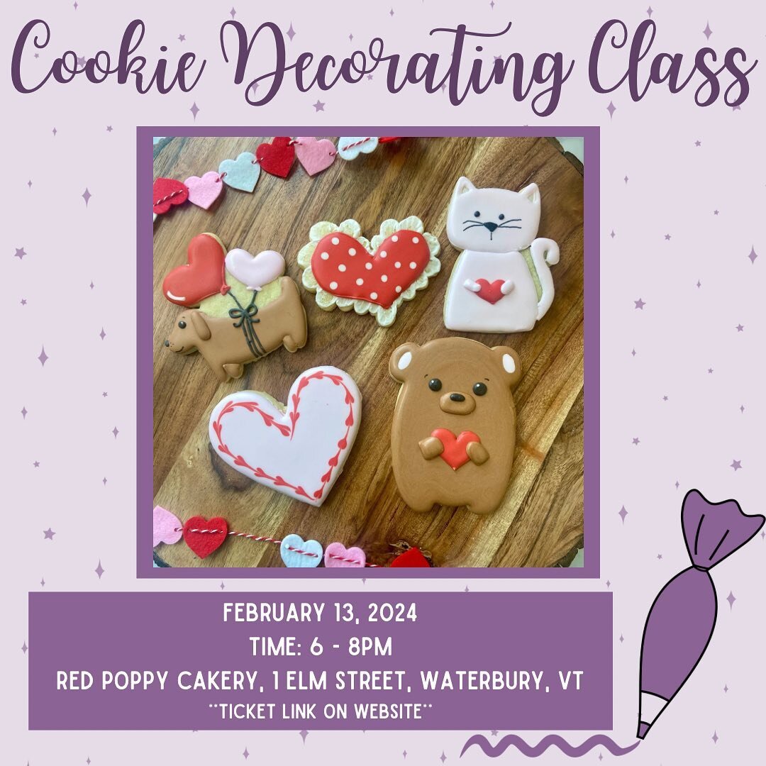 Have you ever wanted to learn how to decorate cookies with royal icing? These cookies are a great opportunity to lean how to work with royal icing. 

*EDIT* House plant inspired class is on March 7th from 6:30-8:30pm

All direct links are on our webs