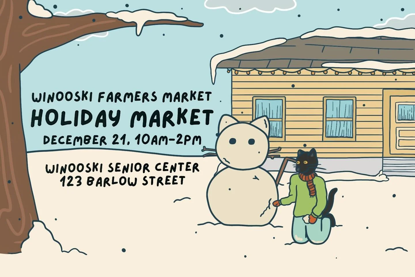 If you missed out on our Holiday Pre-Sales, you are in luck! You have one more chance to pick up some cookies. We will be at the @winooskifarmersmarket this Sunday from 10am to 2pm. 

Here&rsquo;s what we plan to have:
❄️ Decorated Signature Vanilla 