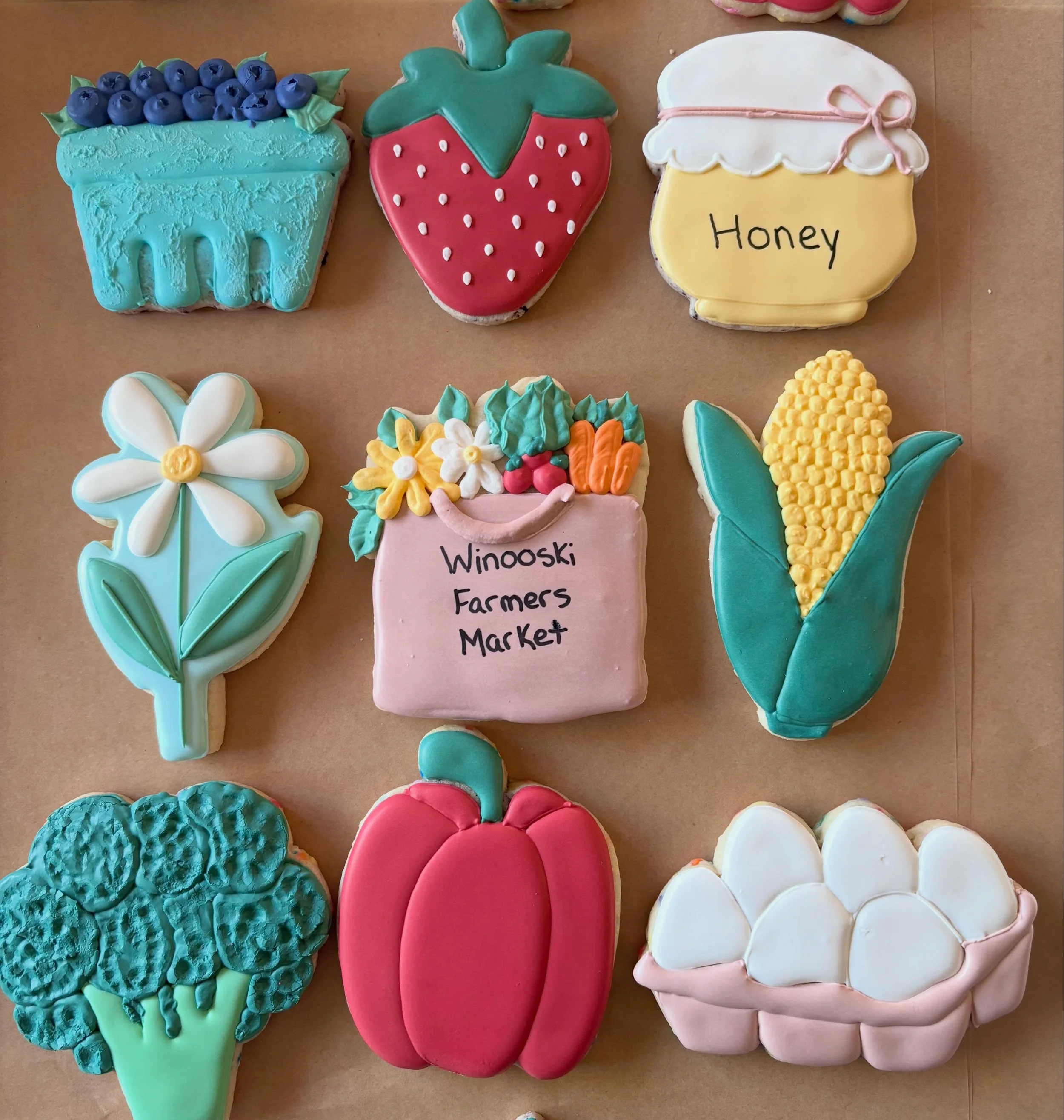 Market cookies 🍓🥦🌽