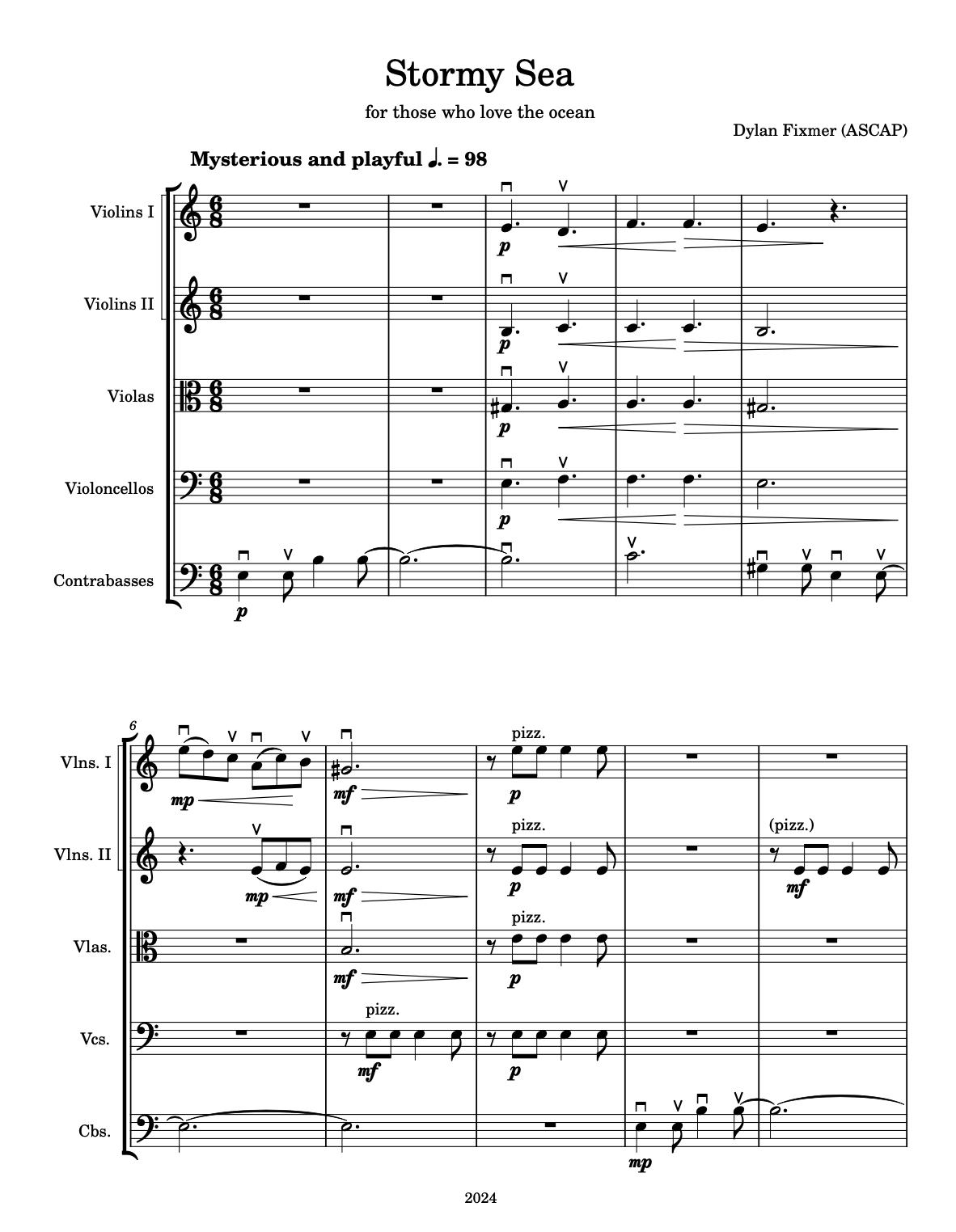 Stormy Sea - for String Orchestra
