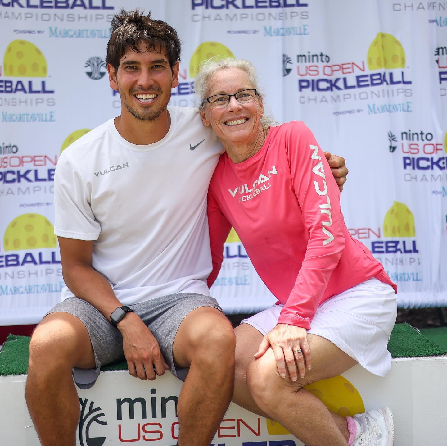 With the one and only @alexpickleball 

Always fun to share the same side of the court with you! 

We had a slow start to the day but then picked it up and came away with some great wins. 💯
