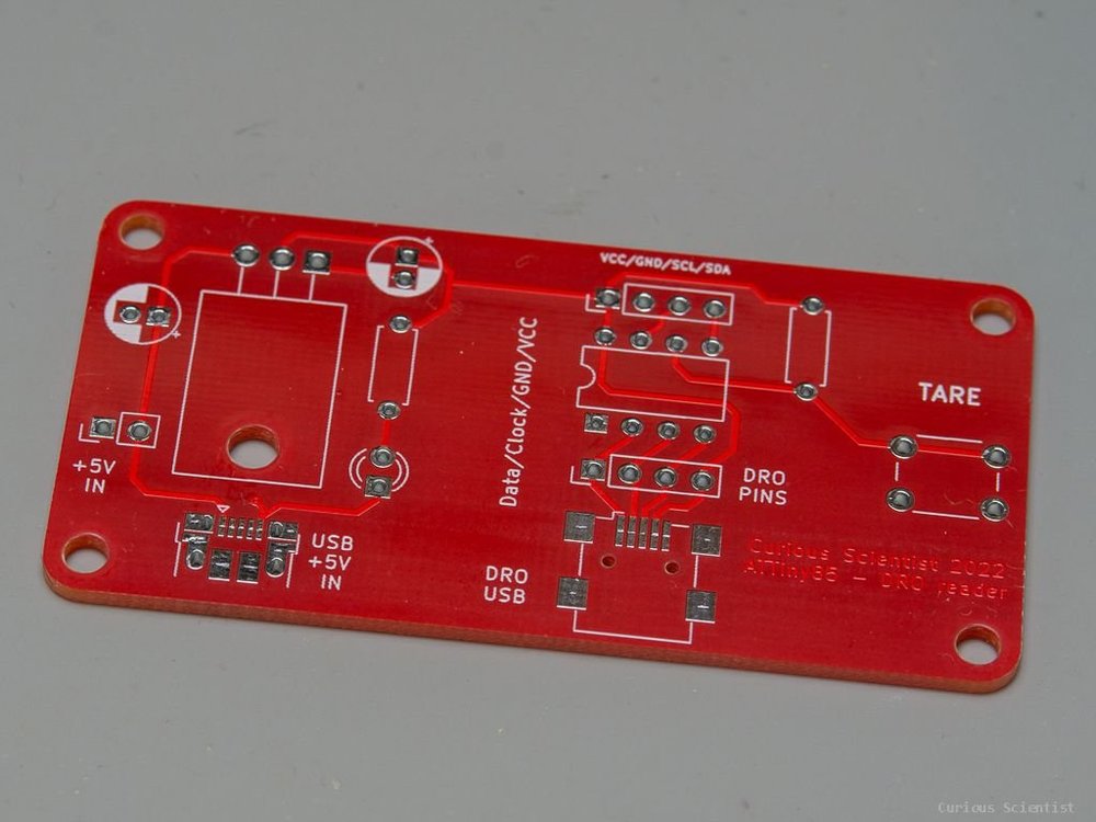 Custom PCB for DROs using ATTiny85 — Curious Scientist