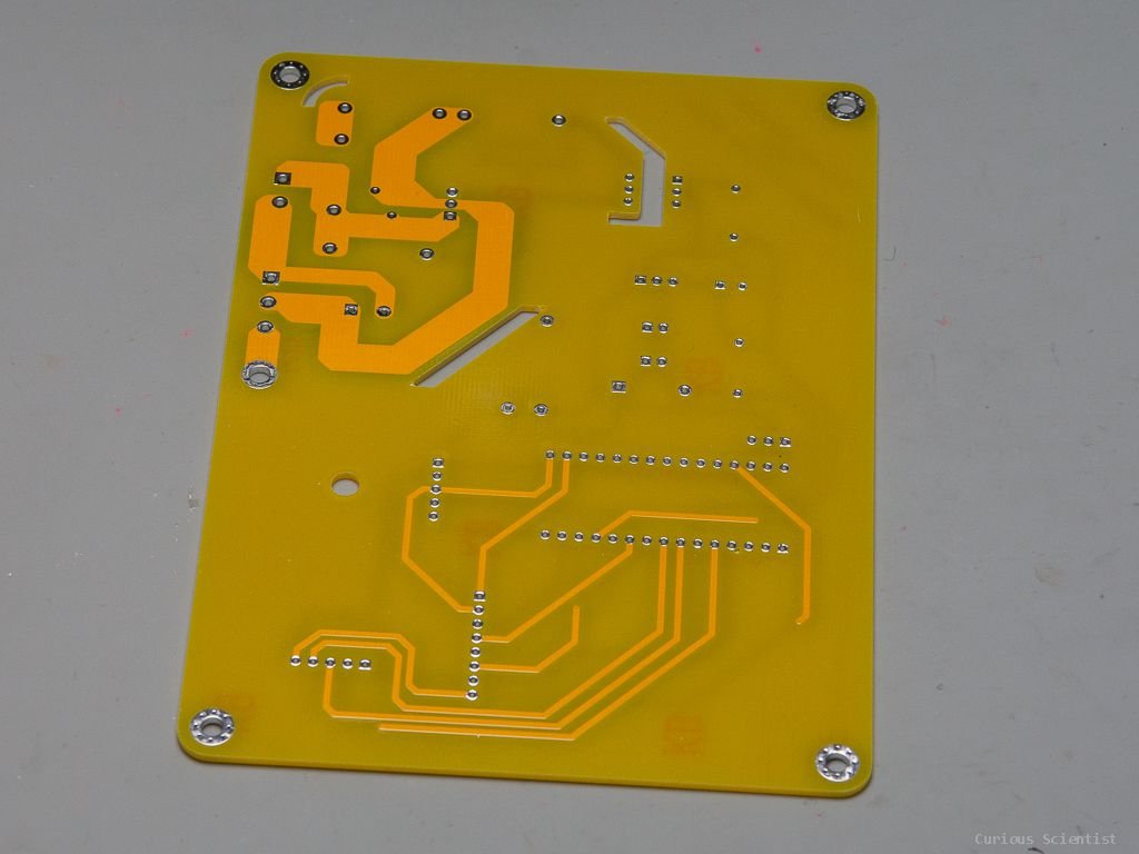 Bottom side of the PCB