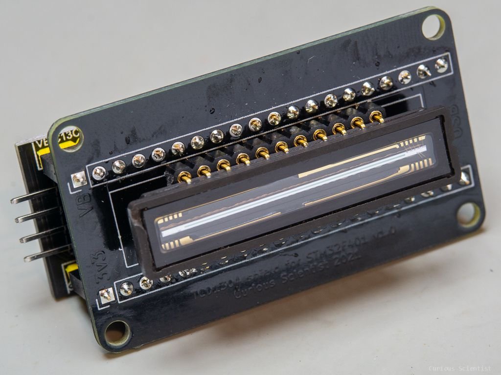 Assembled PCB with microcontroller