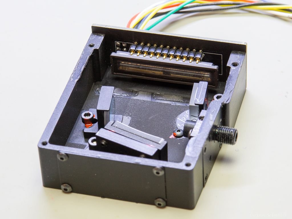 Assembled spectrometer without the top lid
