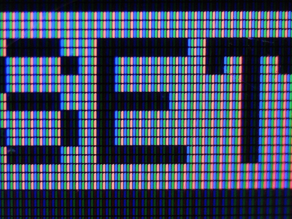Pixels on a TFT LCD 