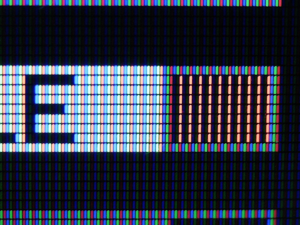 Pixels on a TFT LCD