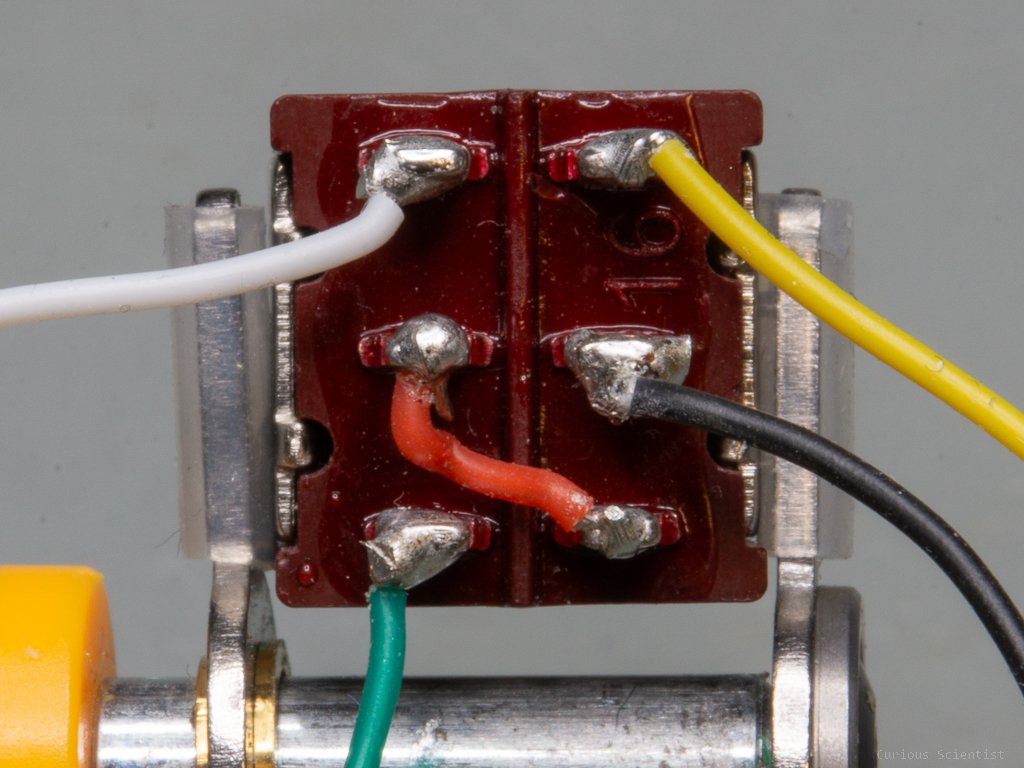 Wiring of the ON-ON-ON switch