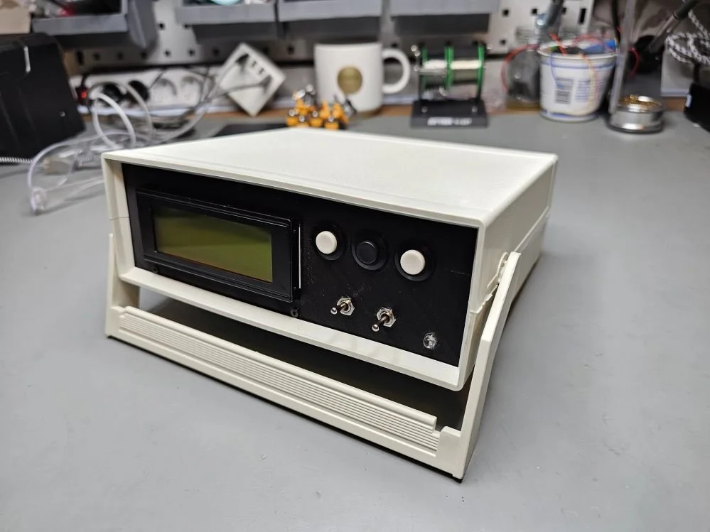 Enclosure with 3d-printed front panel