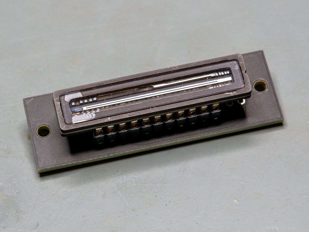 PCB with a CCD inserted