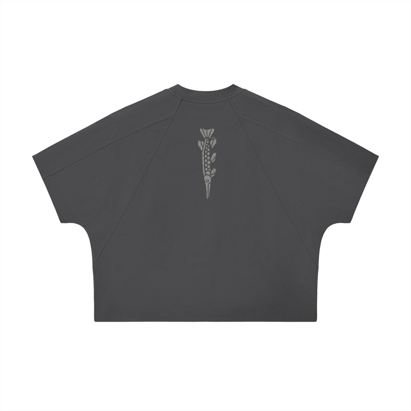 Unisex Boxy Tonal Paneling Gar T-Shirt