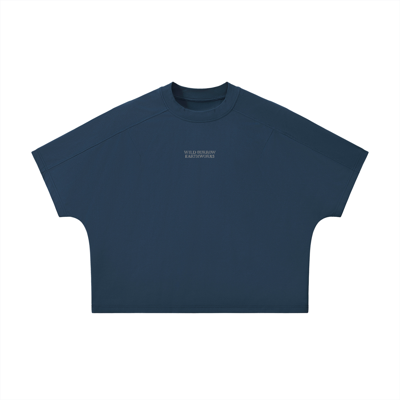Unisex Boxy Tonal Paneling Gar T-Shirt