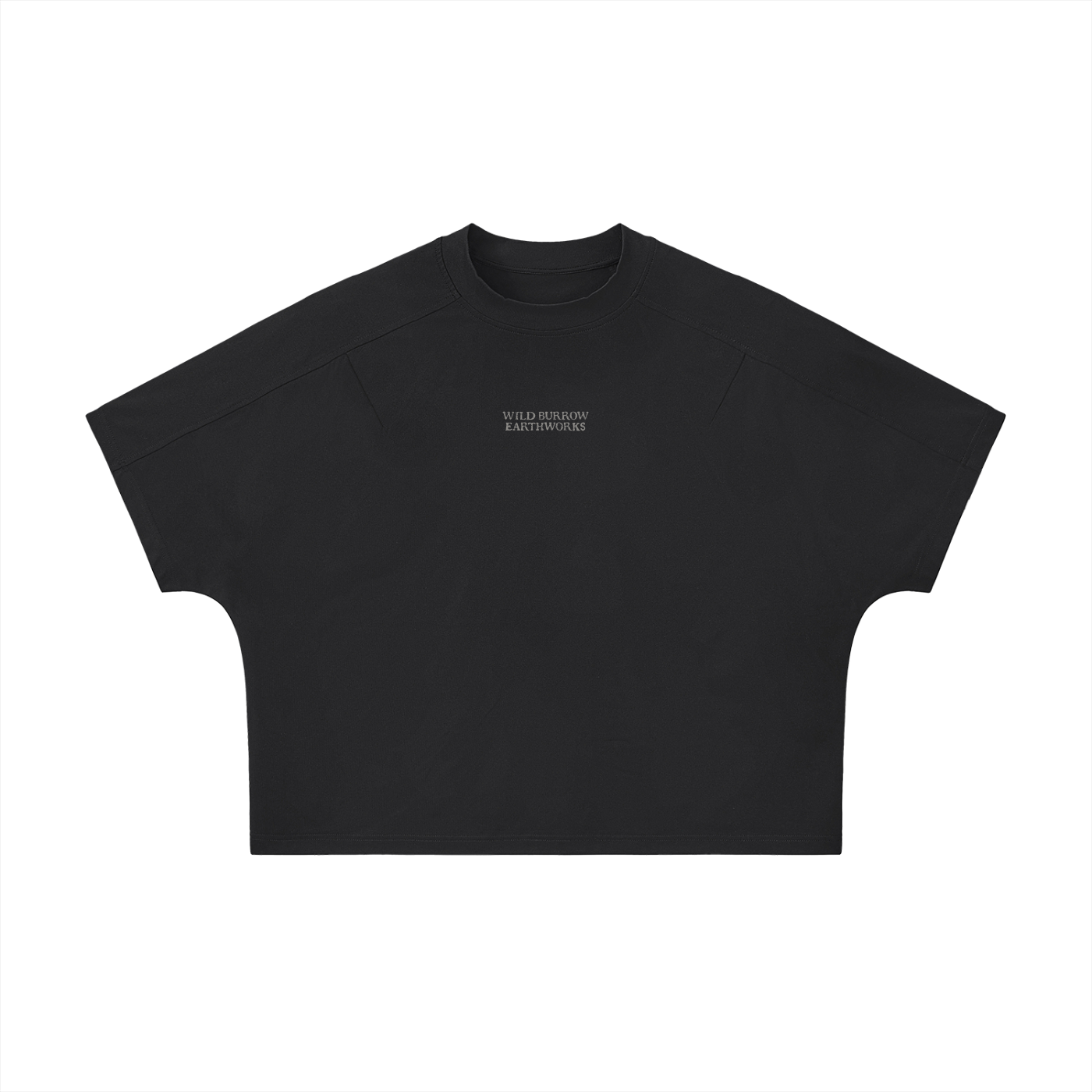 Unisex Boxy Tonal Paneling Gar T-Shirt
