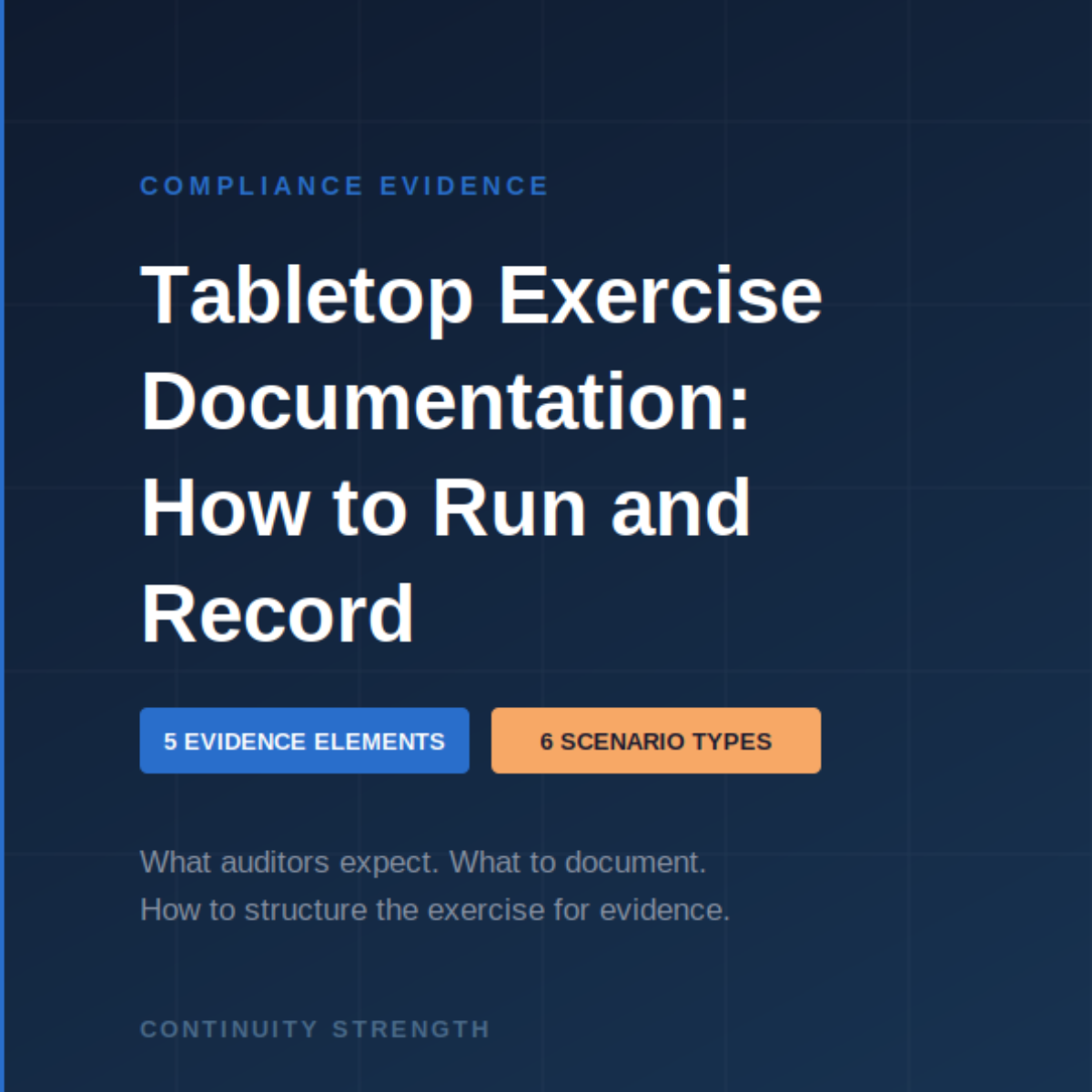 Tabletop Exercise Documentation: How to Run and Record for Audit Evidence