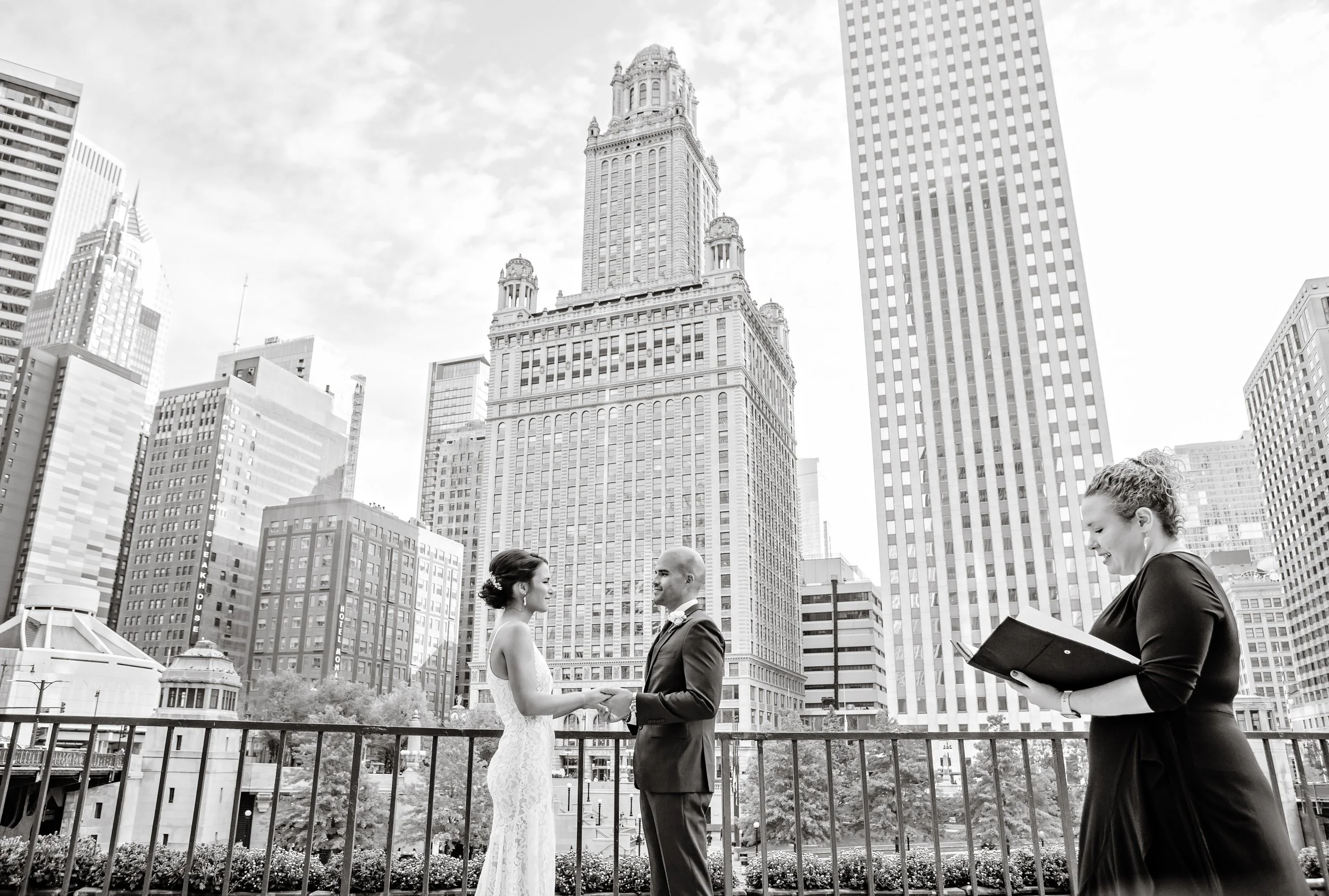 An Intimate Ceremony Along the Chicago River