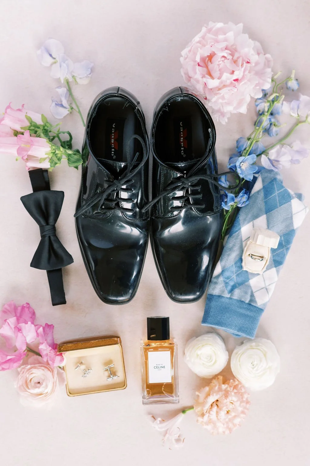 Groom details flatlay 
