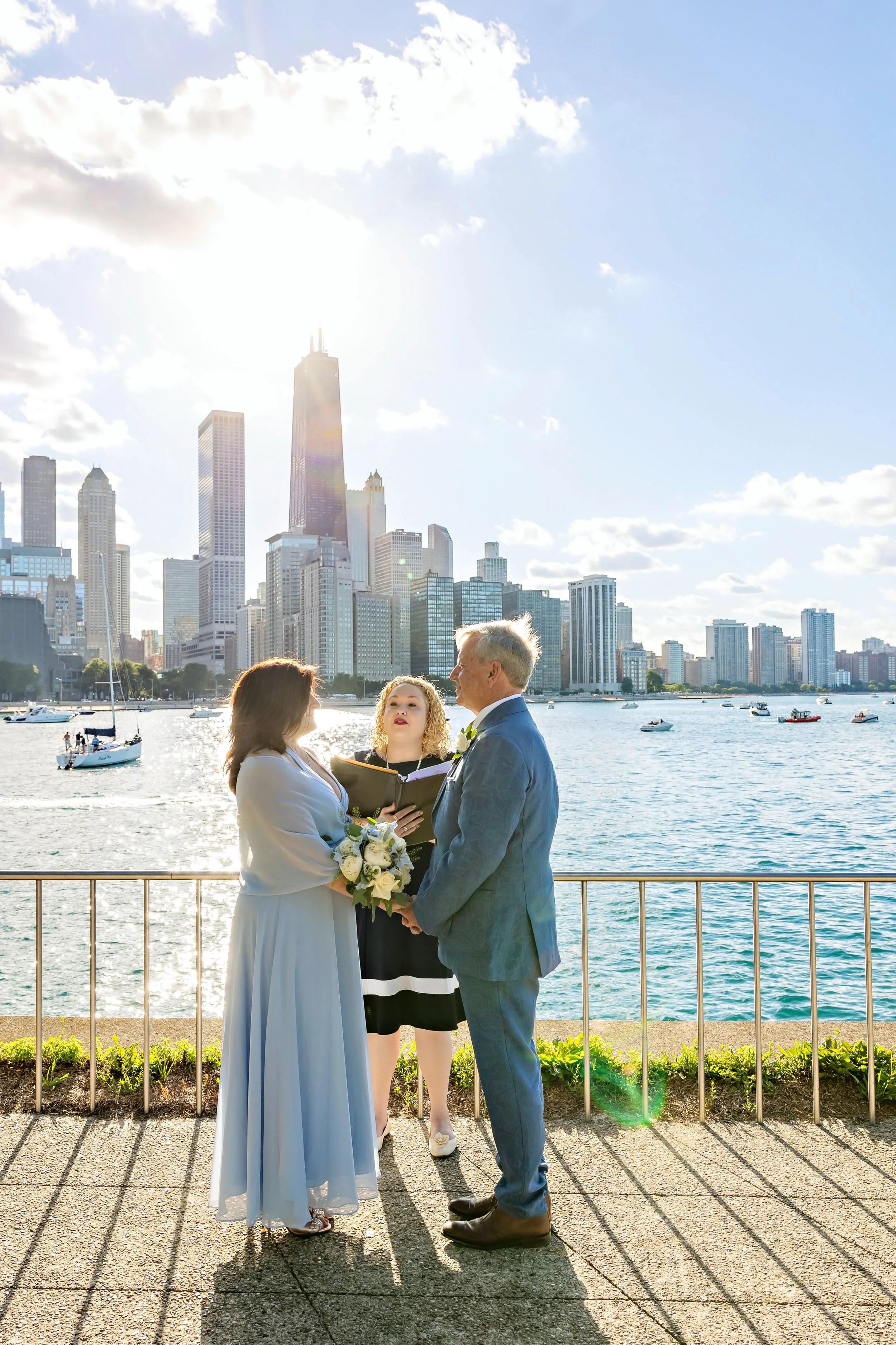 Chicago Olive Park Intimate Ceremony Officiant