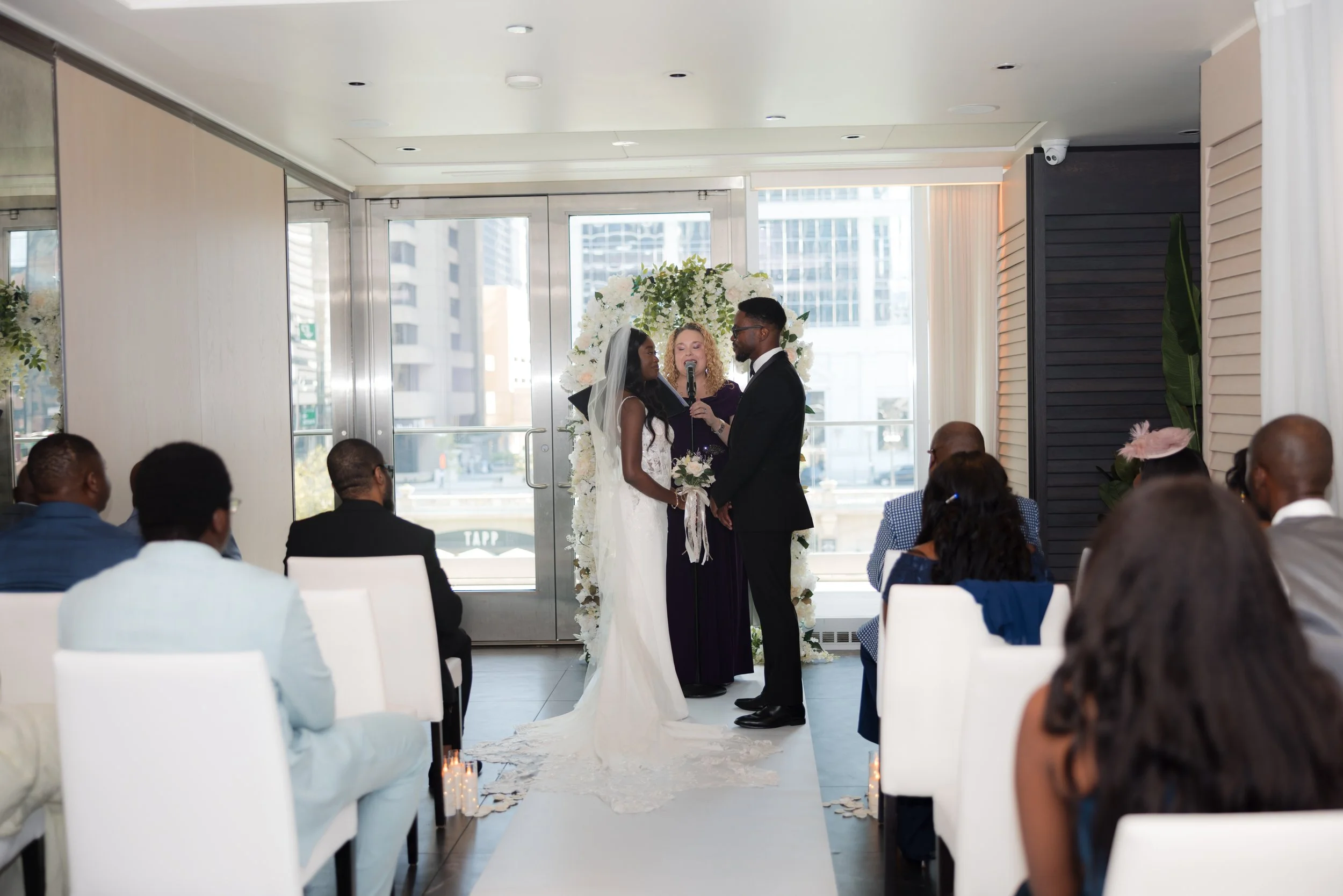 Chicago Micro Wedding Officiant Forever Incredible RPM Seafood Intimate Ceremony