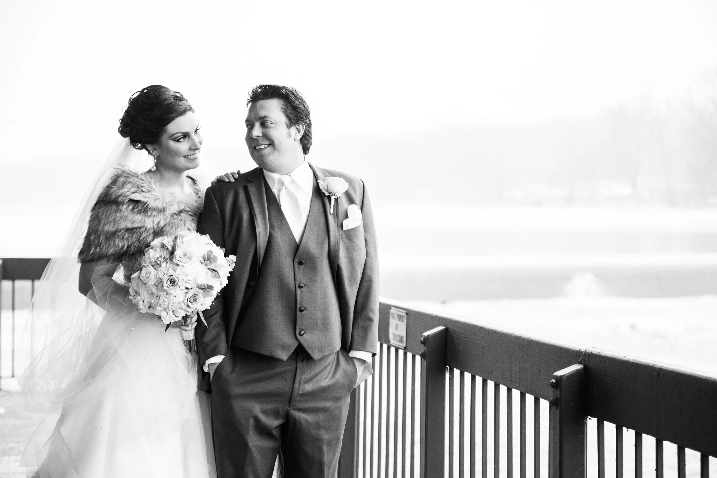 Riverside Reception Wedding Officiant Geneva December Wedding 