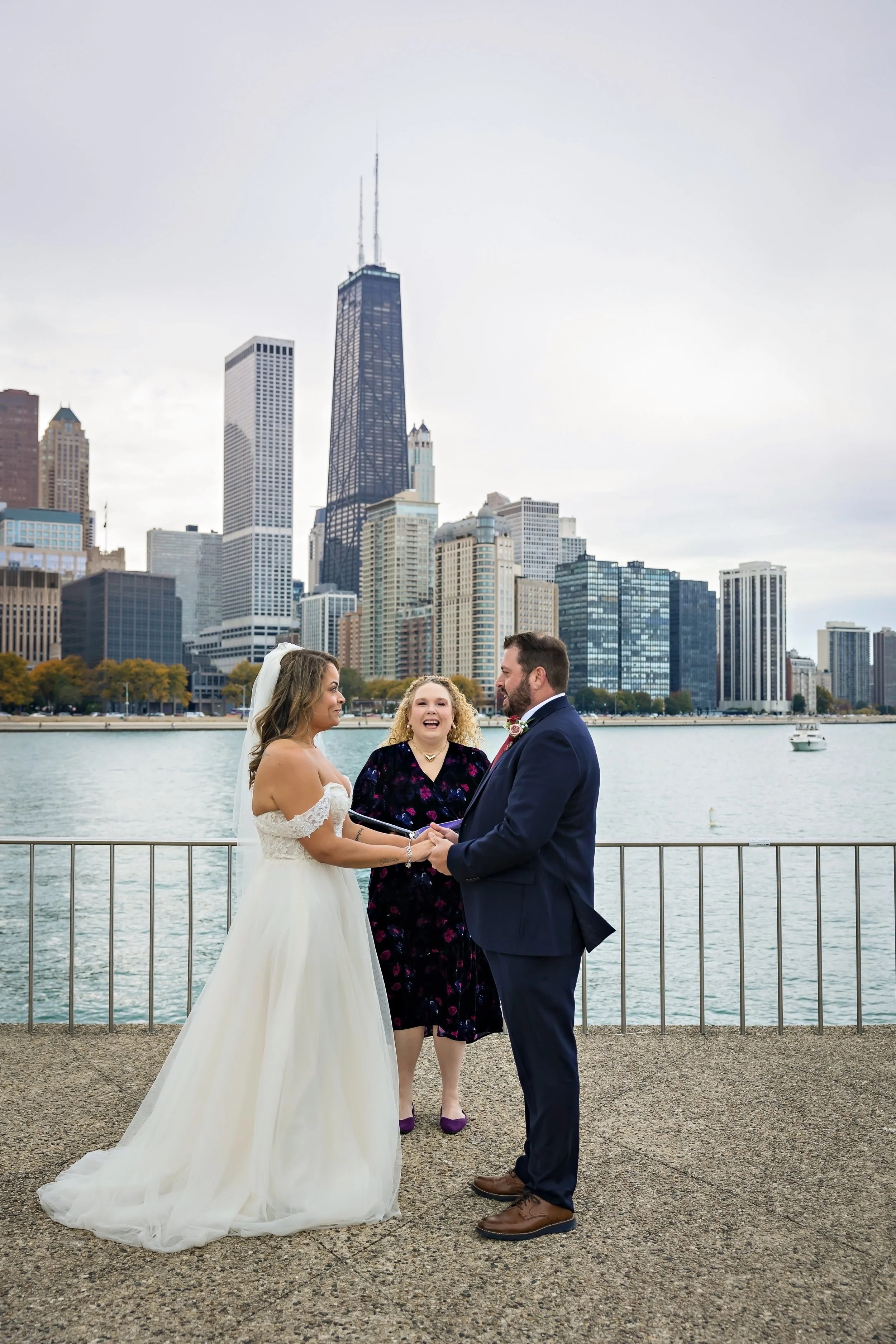 October Elopement at Milton Lee Olive Park - Elope to Chicago with Officiant