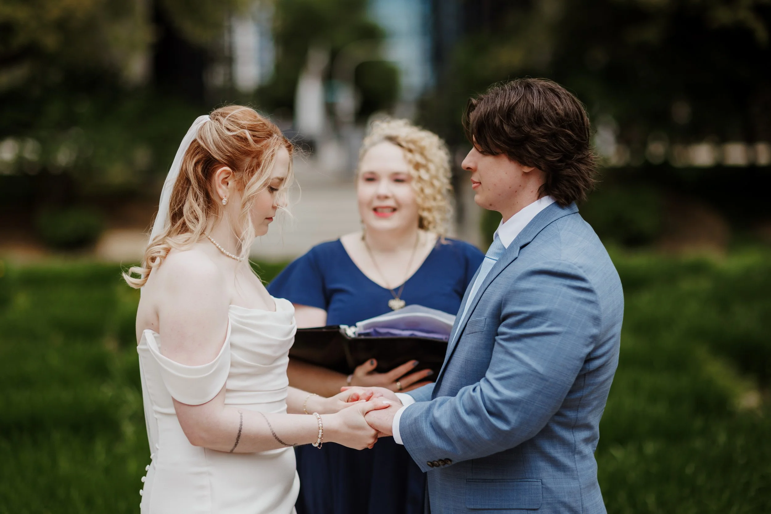 Intimate elopement ceremony at Olive Park with Forever Incredible