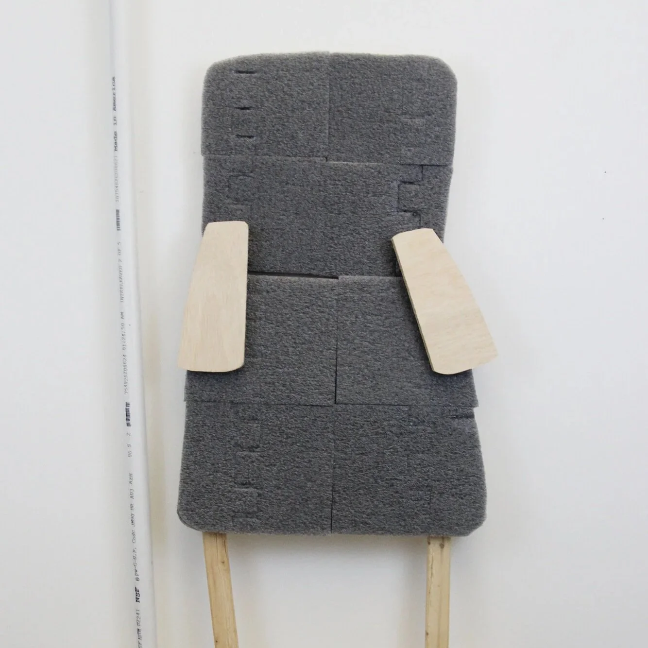 Wood + Foam + Pipe