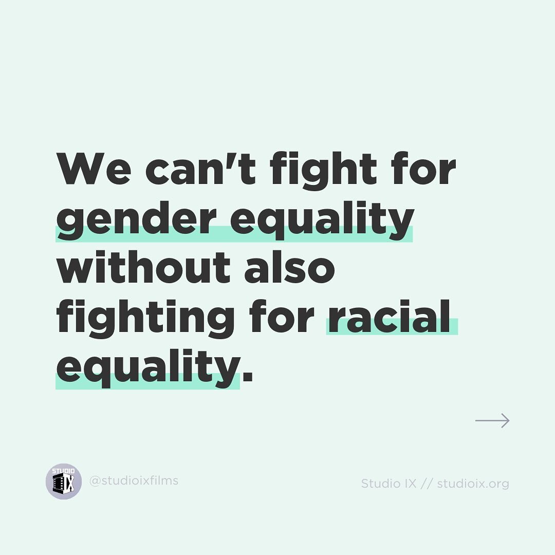 If we only fight for gender equality without recognizing the intersections of oppression, 
WE WILL NEVER MAKE MEANINGFUL CHANGE 🗣🗣🗣

&bull;
&bull;
&bull;
#studioixfilms #genderequality #equality #blacklivesmatter #filmmakerswithdisabilities #femal