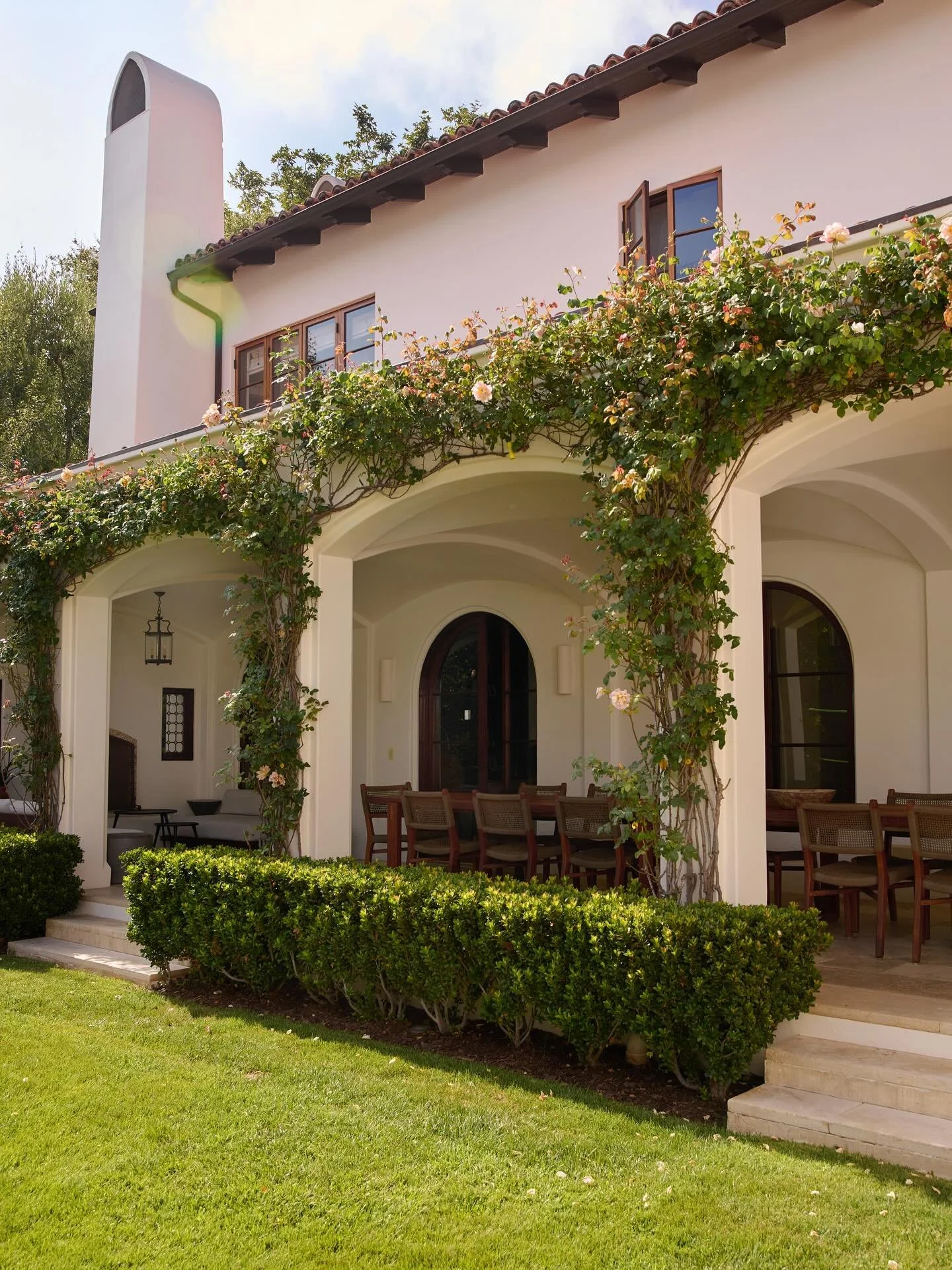 the loggia at our tuscan project 📸 @tessaneustadt