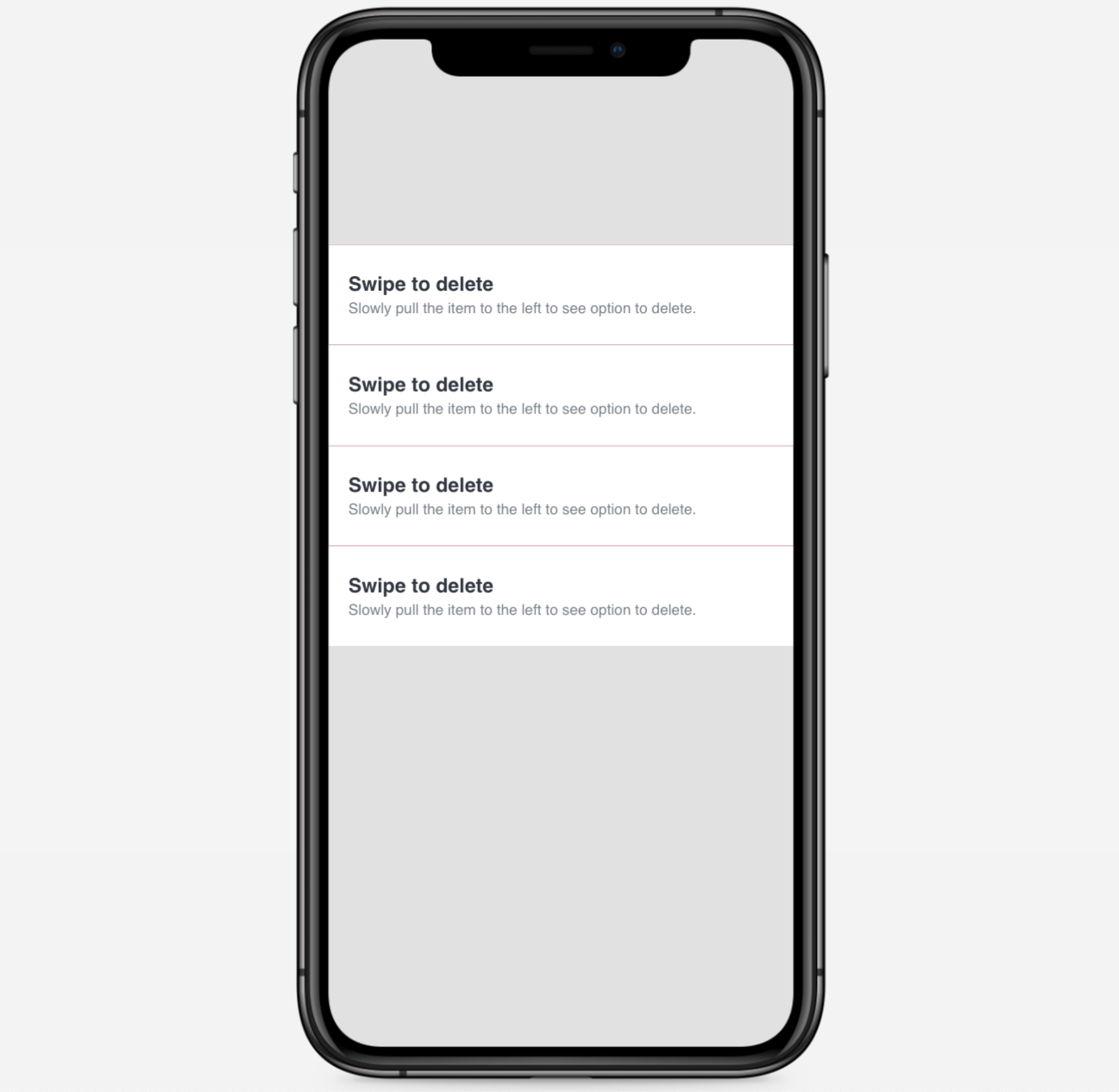Exploring swipe interactions