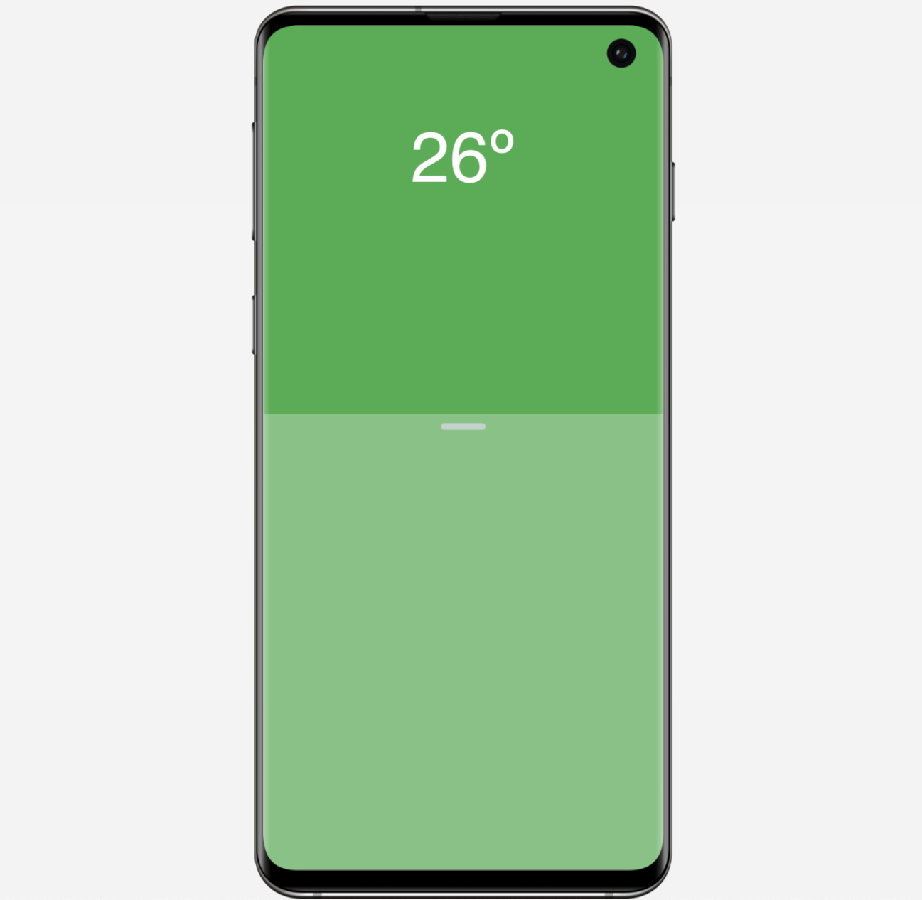 A heating control UI