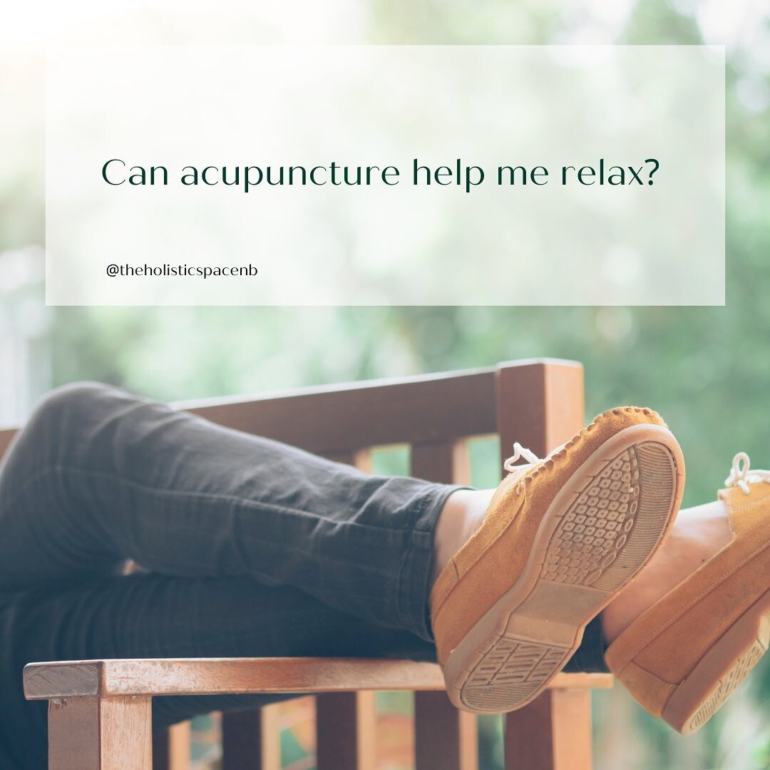 YES! 😊  Acupuncture has the ability to bring our body from a state of fight or flight to a state of rest &amp; digest (which actually helps your body&rsquo;s innate healing abilities kick in!). 

One of my favourite things about finishing a session 