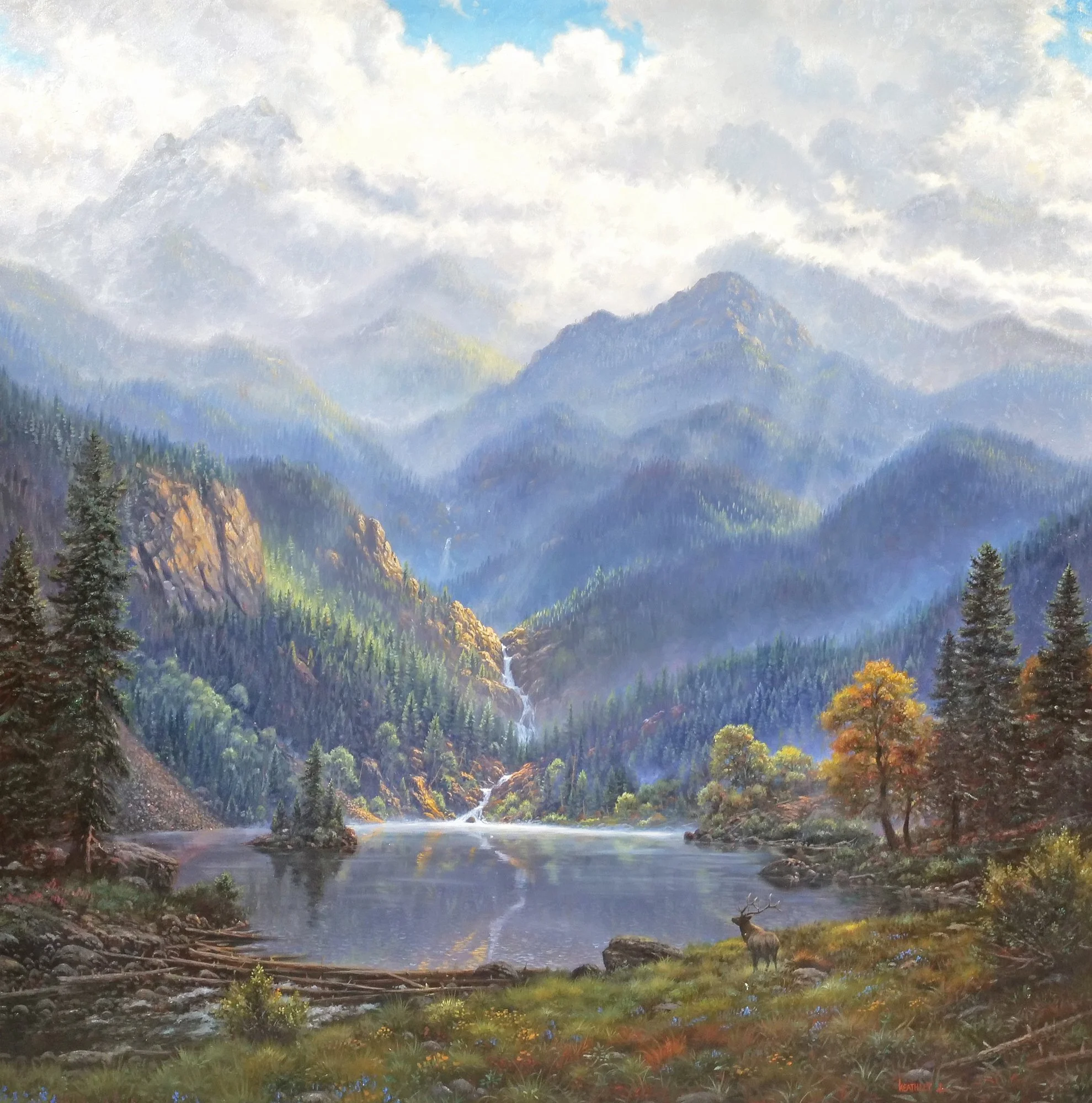 MARK KEATHLEY (B. 1963) OIL LANDSCAPE | $3,000-5,000