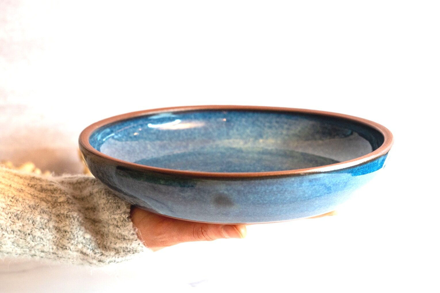Desert night shallow bowl