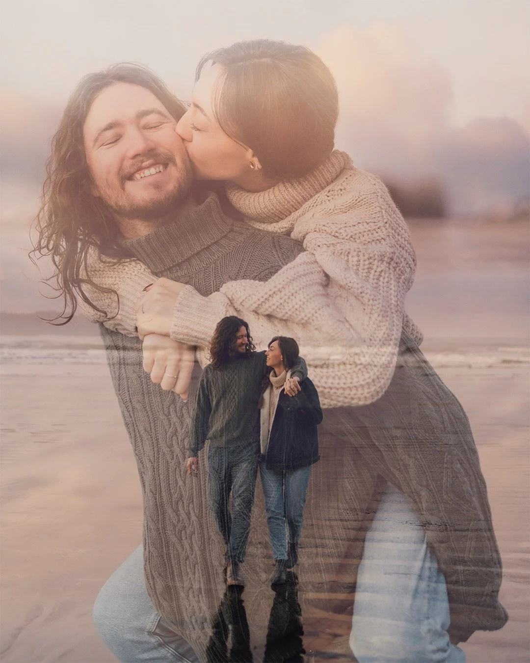 I prefer sunrise over sunset, but I never thought a sunrise session could look this dang cute?! Although I may be a bit biased. 😜 

This past October, @milenashieldsphotography &amp; I got together to capture some fun sunrise photos on the beach. It