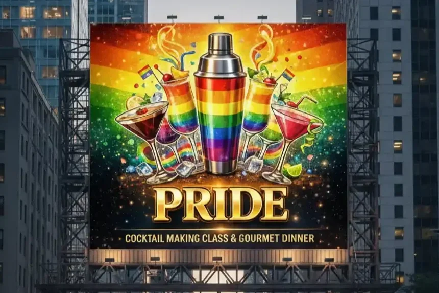 Pride Cocktail Making Class & Dinner