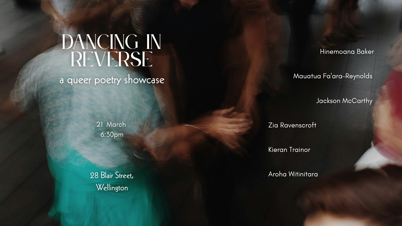 Dancing in Reverse - a queer poetry showcase