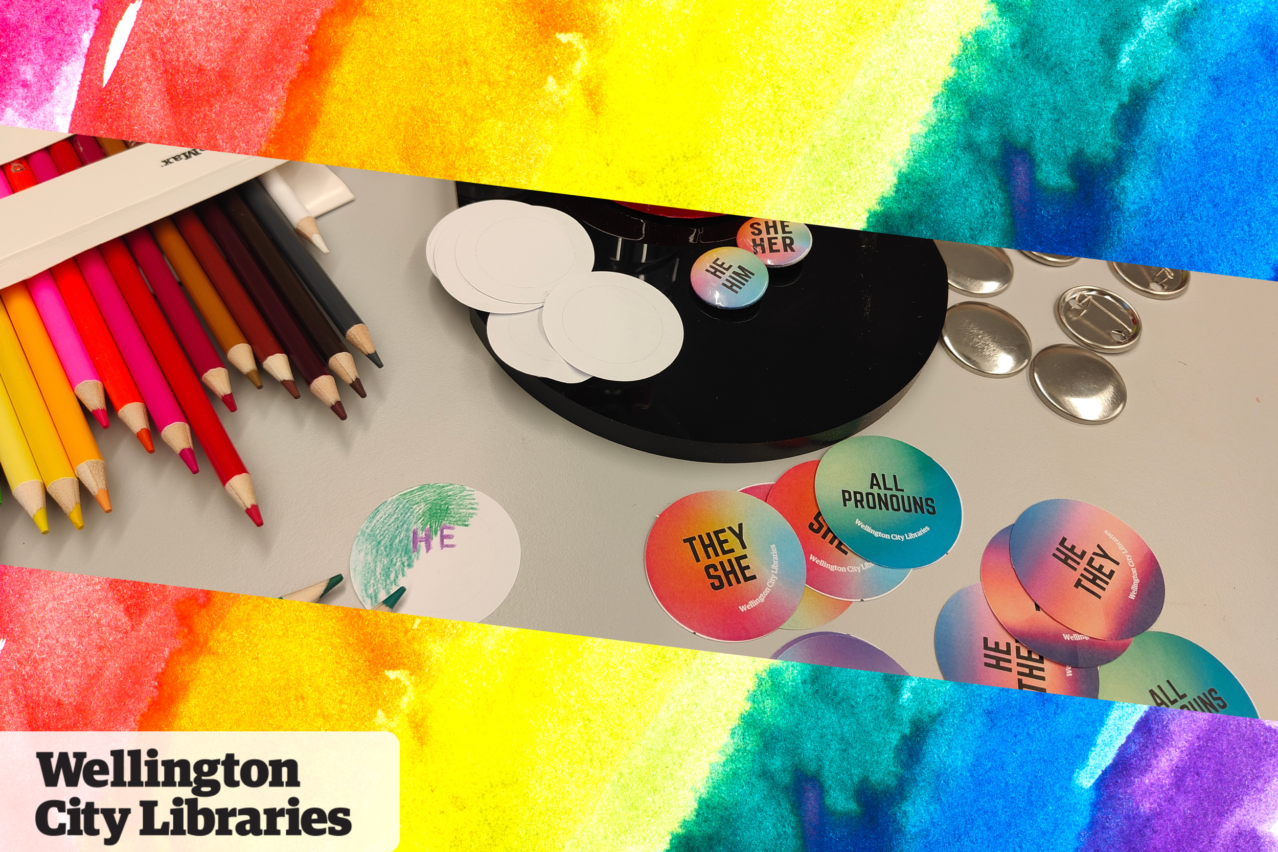 Design your own pronoun pin 