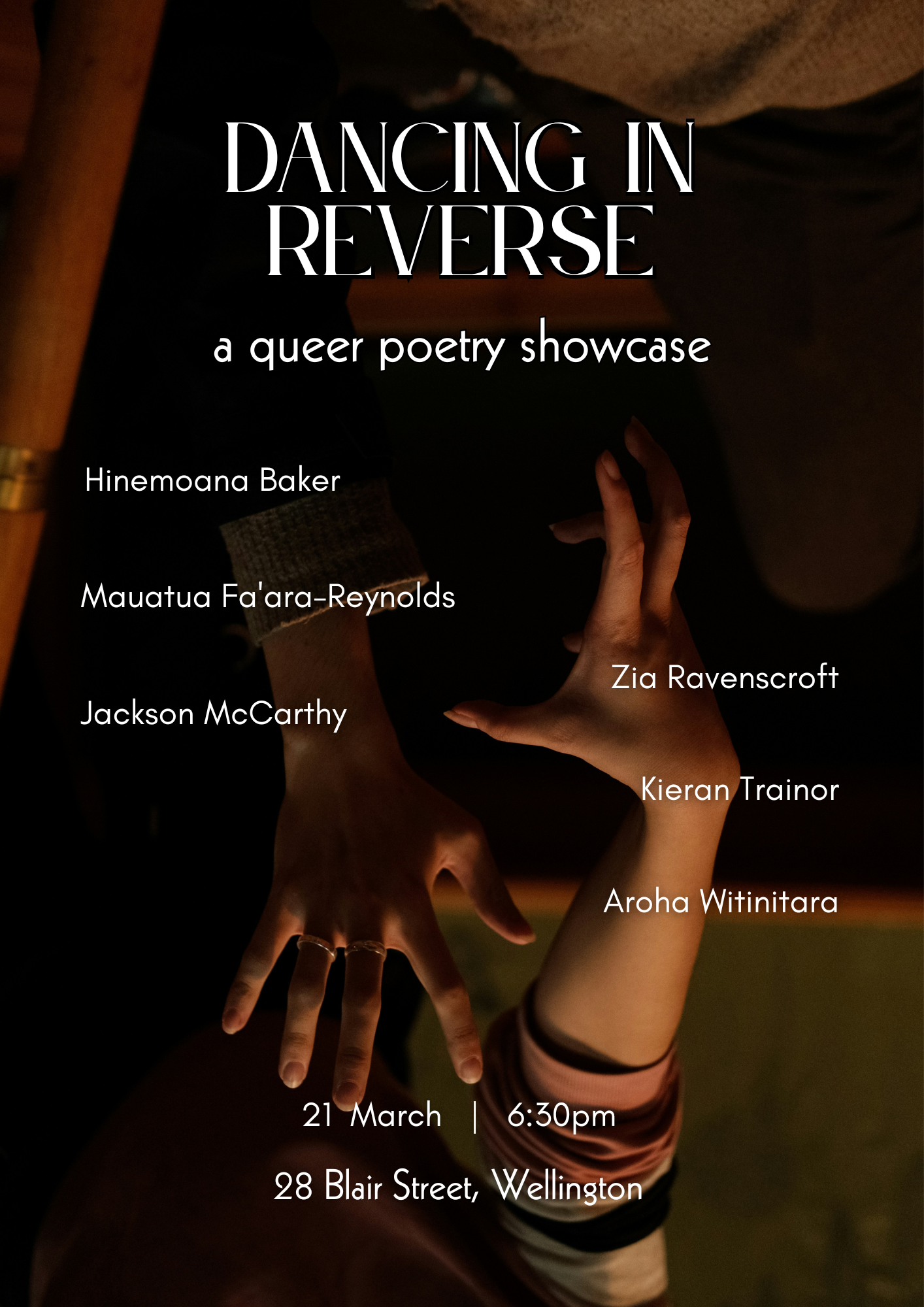 Promo image listing names of poets that is in body of text