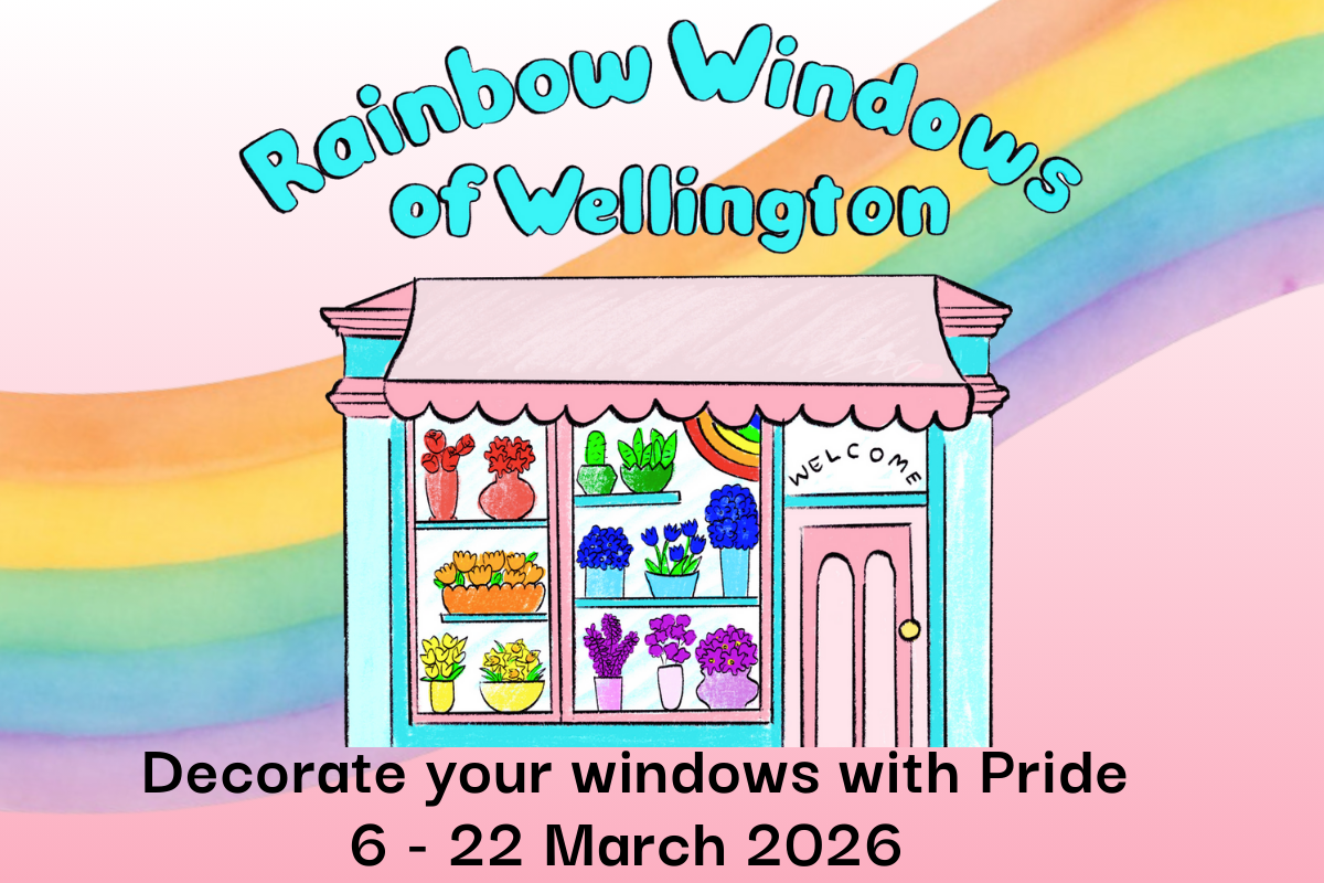 Rainbow Windows of Wellington - decorate your windows with pride!