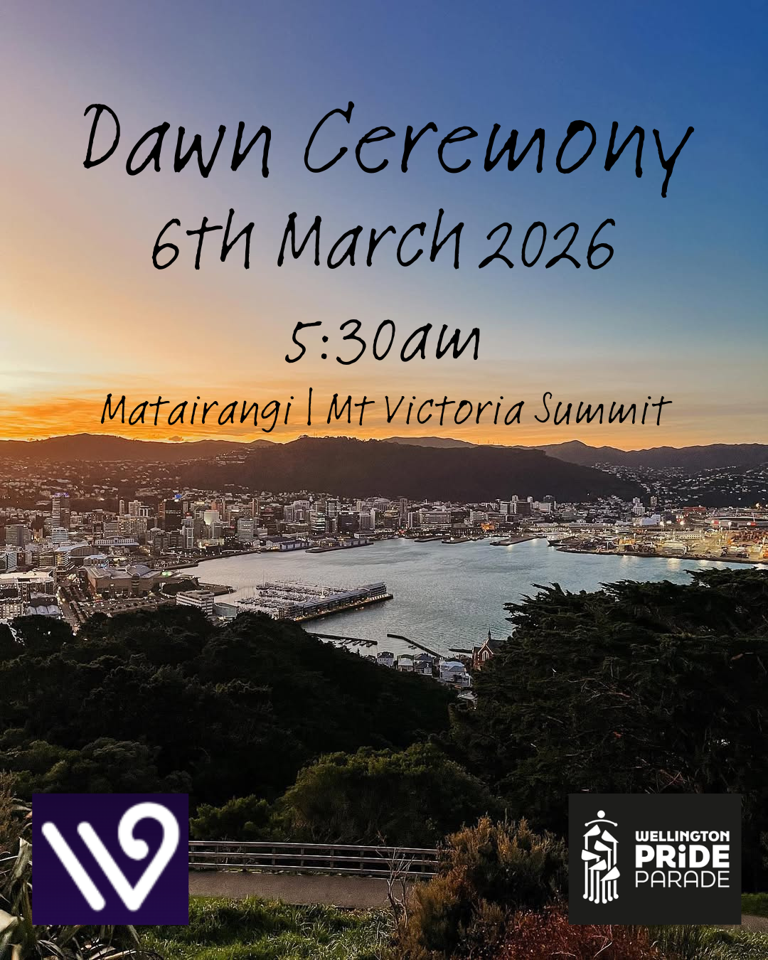 a picture of the sunrise at Mt Vic with wording in the body text below