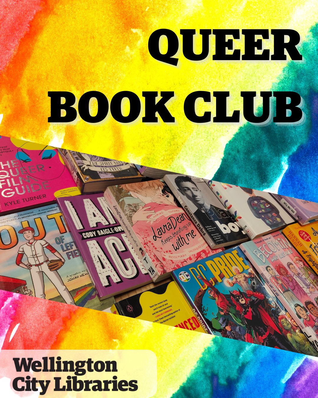 queer book club promo image